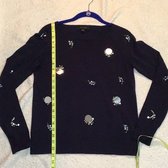 Ann Taylor 💎 embellished sweater top - Picture 9 of 9